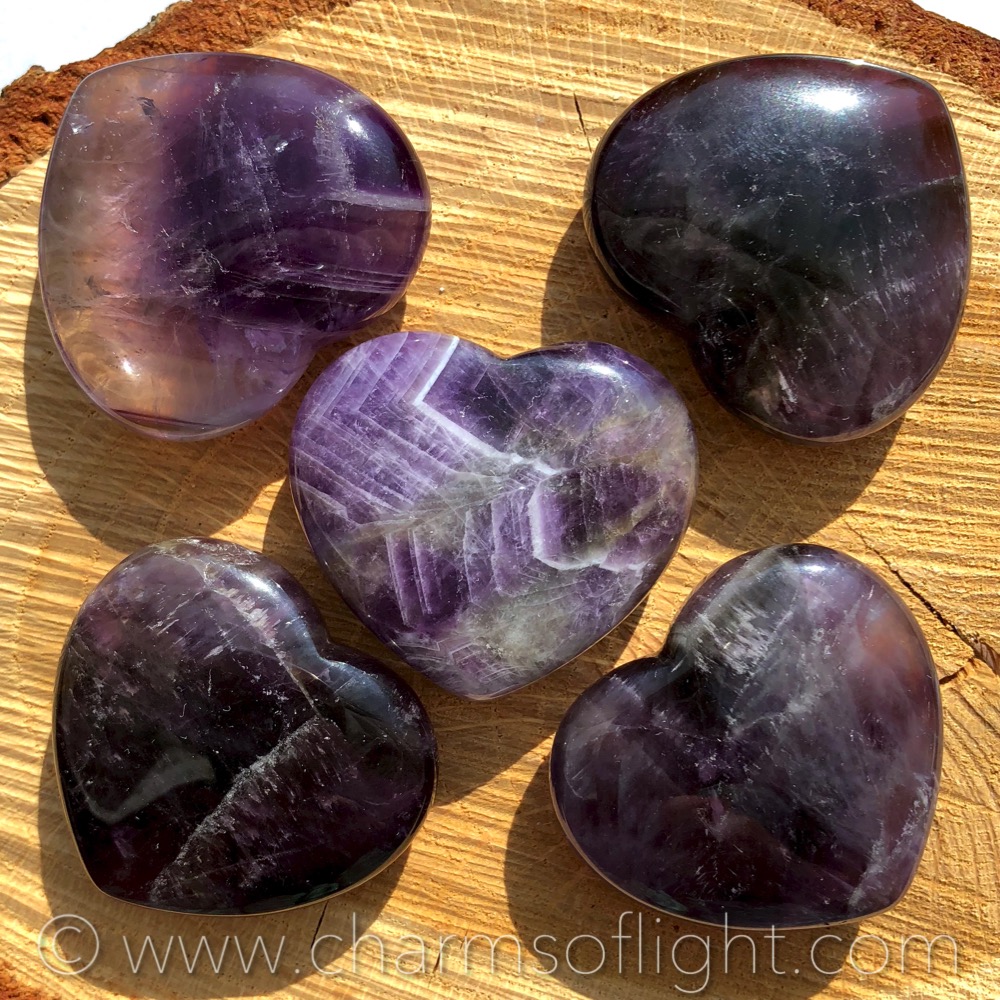 Amethyst Gemstone Heart